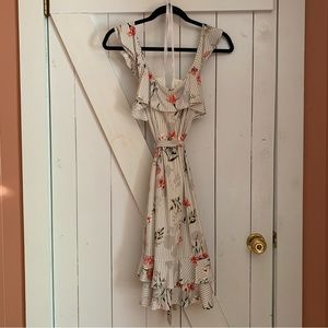 HP 🌹 | Floral Sundress Printed Flowy Mini Dress Cottagecore Dress Spring Summer